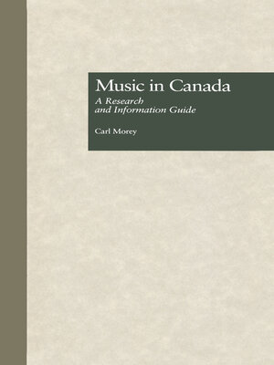 cover image of Music in Canada